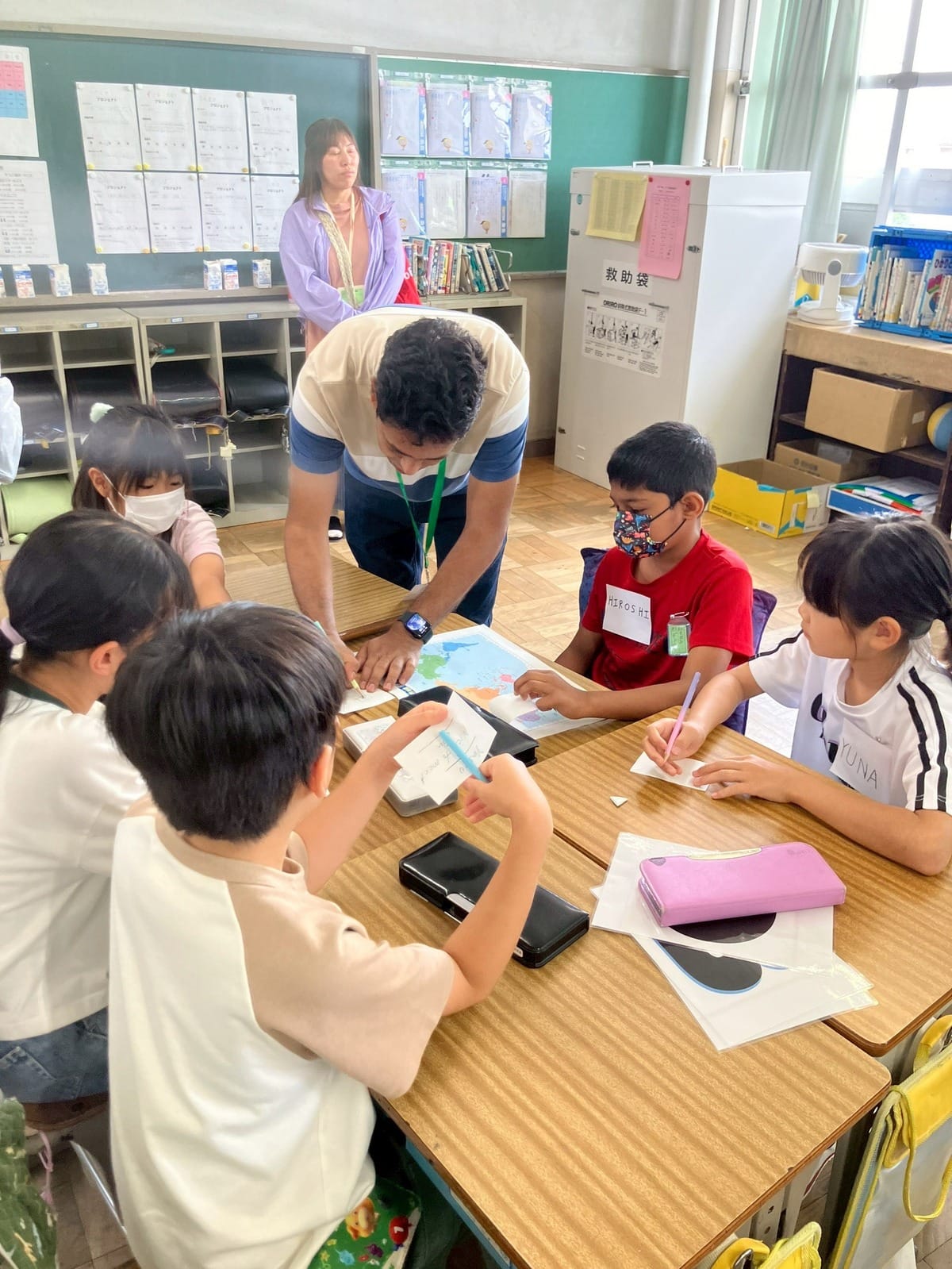 外国人講師との交流